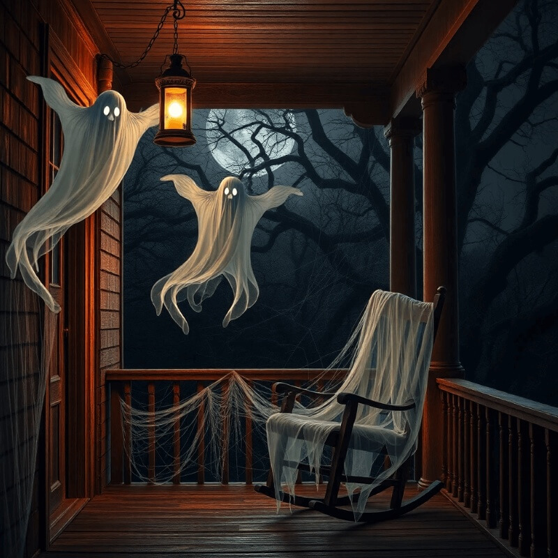 Outdoor Halloween Ghost Decorations