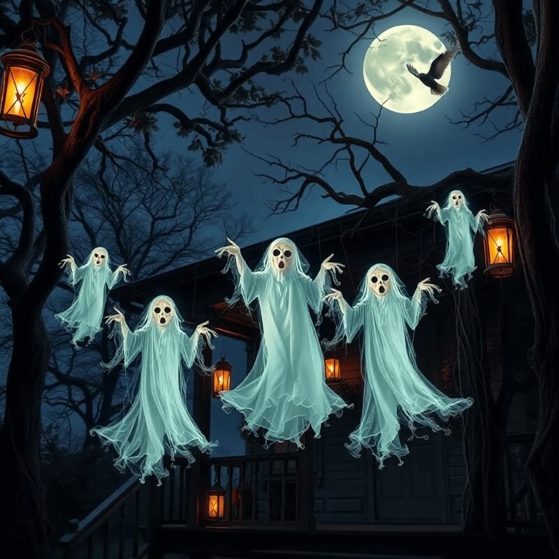 Halloween Suspended Ghost Decorations