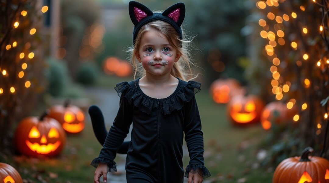Halloween Cat Costume For Girls