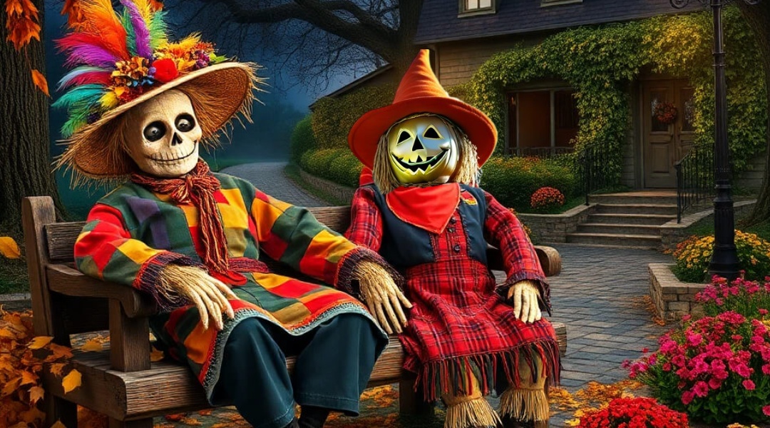 Halloween Scarecrows - Outdoor Decorations