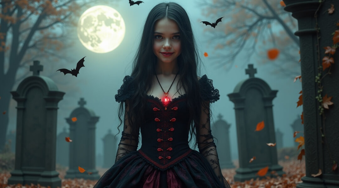 Halloween Vampire Costume For Girls