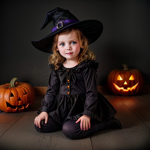 Halloween Witch Costume For Girls
